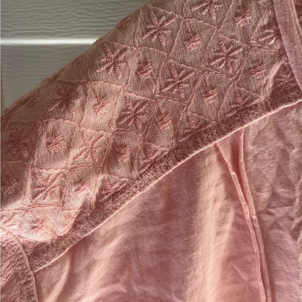 Pink Button-Front Top - Picture 4 of 5